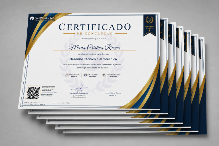 Kit com 7 certificados Exclusivos